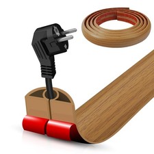 Floor Cord Cover Self Adhesive Cord Hider,10FT Cable Management, Extension St...