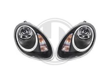 Designsatz Scheinwerfer klarglas/schwarz für Porsche Boxster 2004-2008