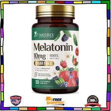 Melatonin 10mg Extra Strength 120 Fast Dissolve Tablets Sleep Support Supplement