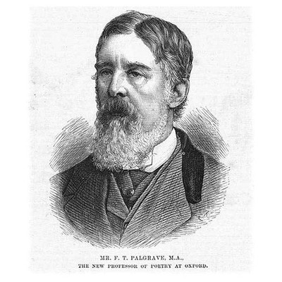 Herr F.T Palgrave Professor für Poesie in Oxford - antiker Druck 1885
