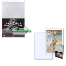 BCW 100 11x17 Resealable Bags  Toploaders 10 Bundle  Archival Art