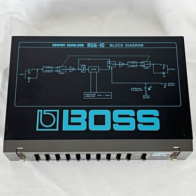 BOSS RGE-10 1980s Vintage Graphic Equalizer Effect Micro Rack Made