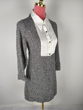 Kleid Zara NEU (49,95€) Gr. S 36 schwarz weiß Blusenkleid Party dress elegant 