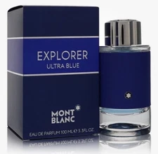 Montblanc Explorer Ultra Blue by Mont Blanc Eau De Parfum Spray 3.3 oz For Men