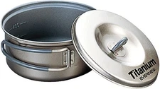 Evernew Titanium Non-Stick Camping Pot 0.6L - Ultralight, Durable,