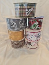 Wired Christmas Ribbon - 2.5" wide - 100 Yards - Assorted Designs - Lot 3