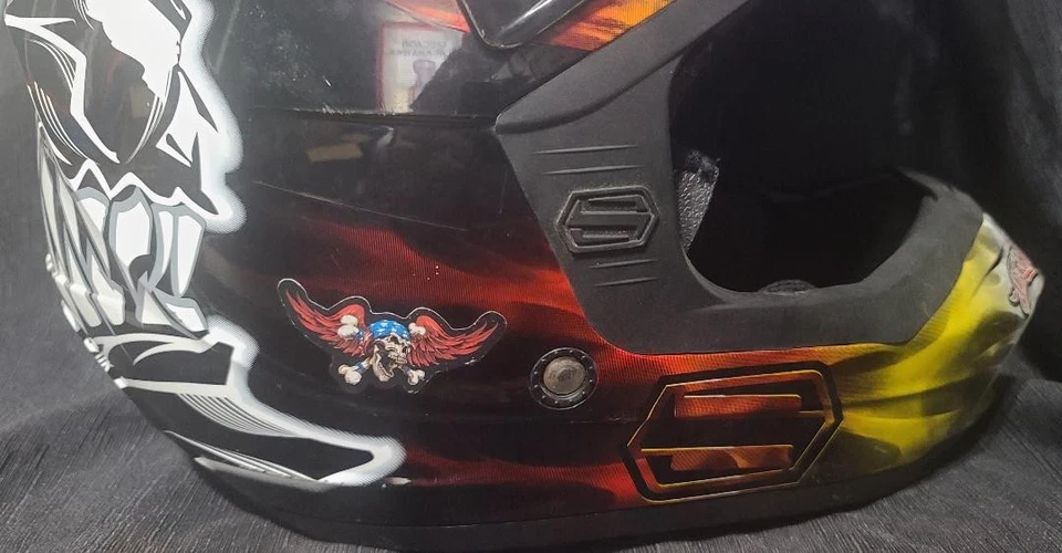 Shift Youth Size M Medium Motocross Dirt Bike Atv Helmet 6 1/8 6 3/8 - Image 3 of 4