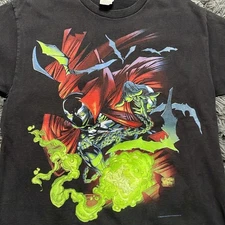Vintage style Spawn Comic Book short sleeve black color shirt KV38633