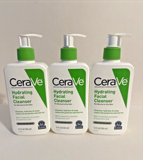CeraVe Hydrating Facial Cleanser Daily Face Wash Normal to Dry Skin 12oz- 3 Pack