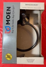 Moen Bradshaw Oil-Rubbed Bronze Wall Mount Towel Ring DN36860RB NEW IN BOX
