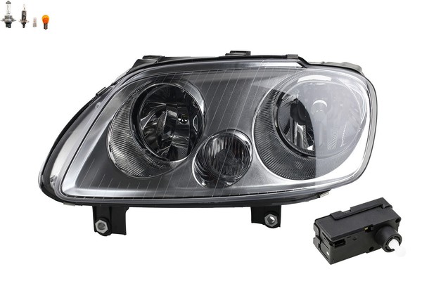 Scheinwerfer Halogen Passend FüR VW Touran 1T Links + Leuchtmittel M. Stellmotor-image