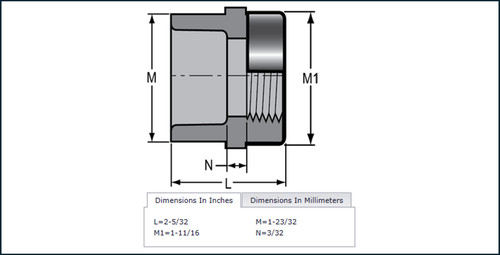 Spears 1" CPVC Female Adapter 835-010CSR