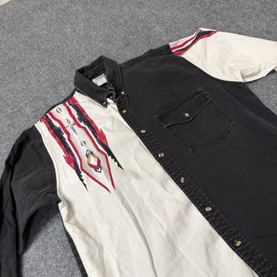VTG  EXPRESS RIDERS Shirt Men's Size M Aztec Cowboy Southwestern