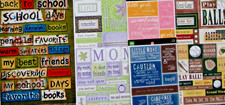 Cardstock Stickers / Mixed Assortment, Themes   25 Choices - YOU CHOOSE  