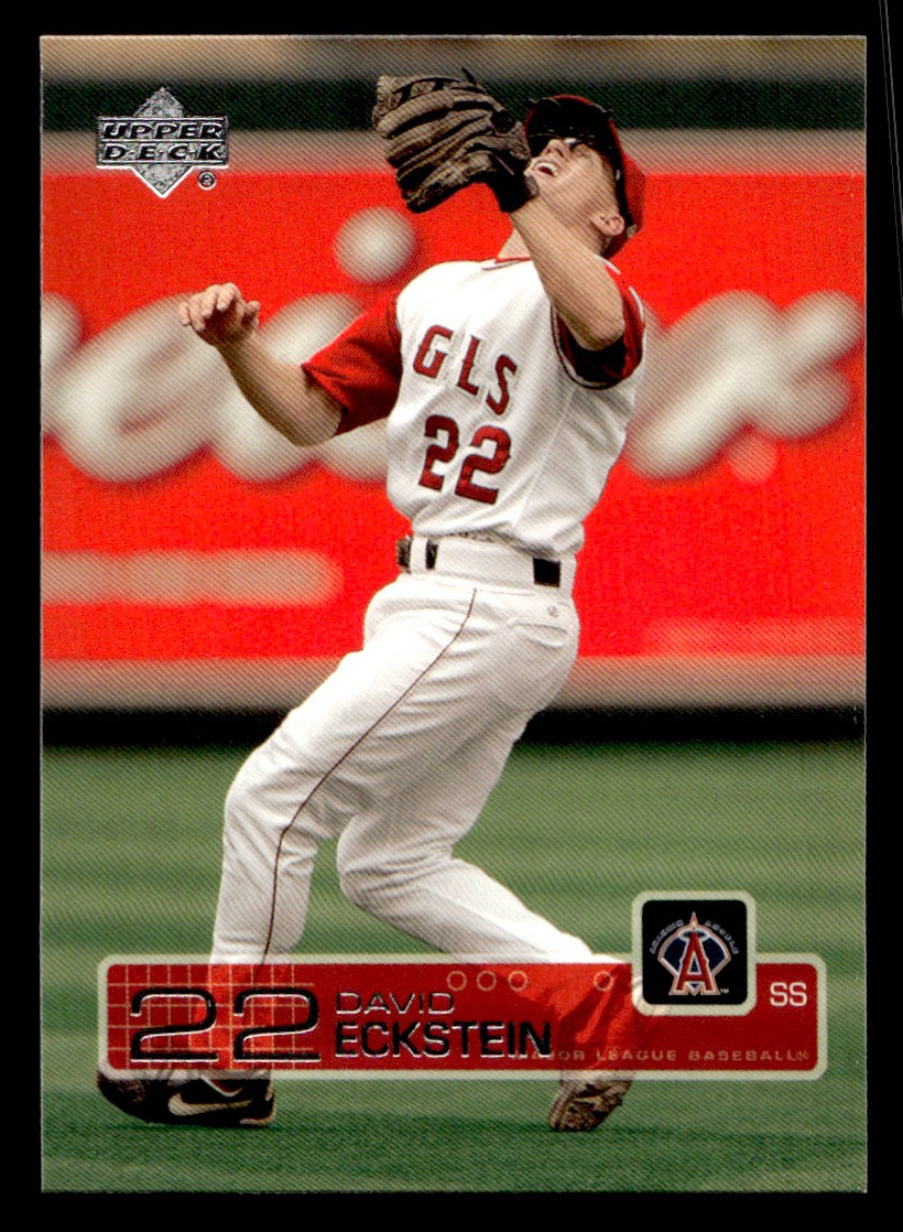 2003 Upper Deck - David Eckstein Baseball card Los Angeles Angels Raw