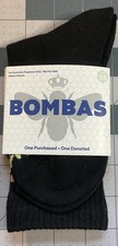 1 PAIR Bombas Socks Black CREW Calf Men XS HONEYCOMB Arch Support NWT