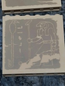 Lego Indiana Jones The Lost Tomb (7621) - Tan Panels 1x6x5 w/ Star Wars Sticker