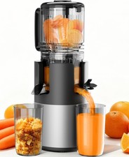 Cold Press Juicer Slow Masticating 5.3in Wide Chute Quiet BPA Free