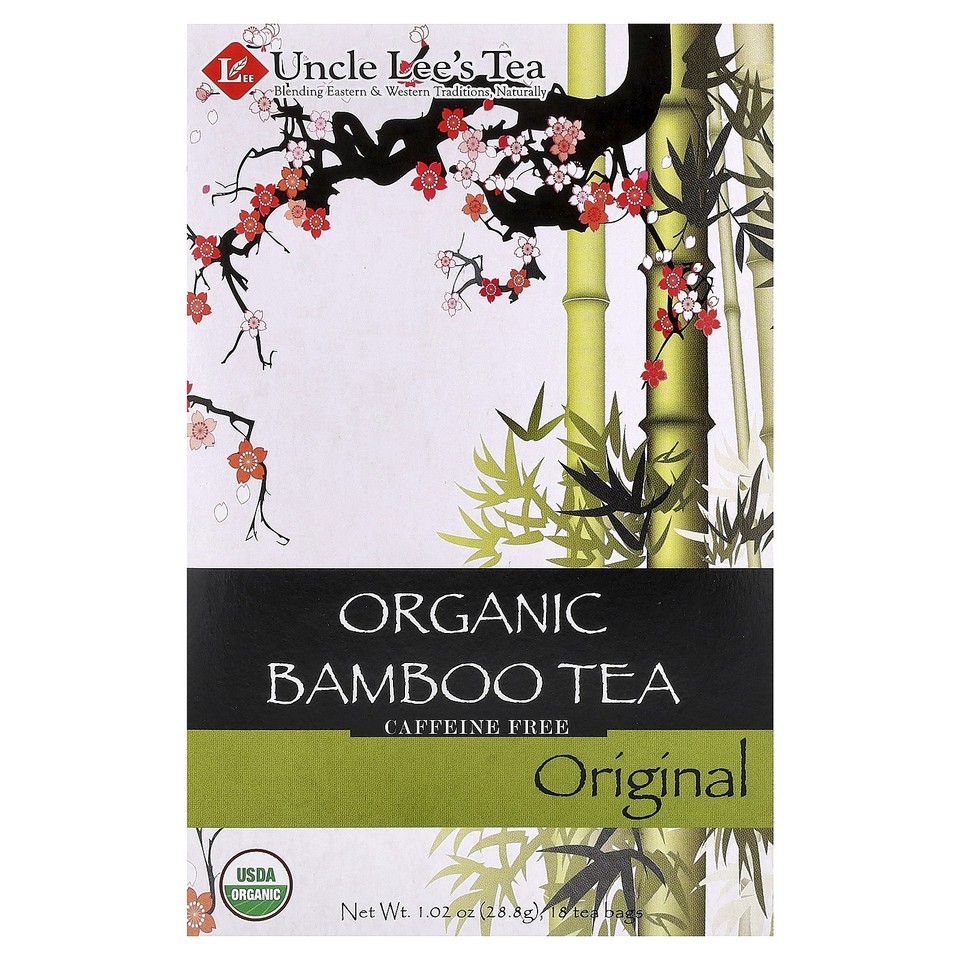 Organic Bamboo Tea, Caffeine Free, Original, 18 Tea Bags, 1.02 oz (28.8 g)