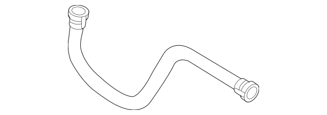 Manguera de bomba de aire genuina VW/AUDI 1K0131128D Volkswagen CC Eos Jetta GTI Beetle Audi Foto 2 de 3