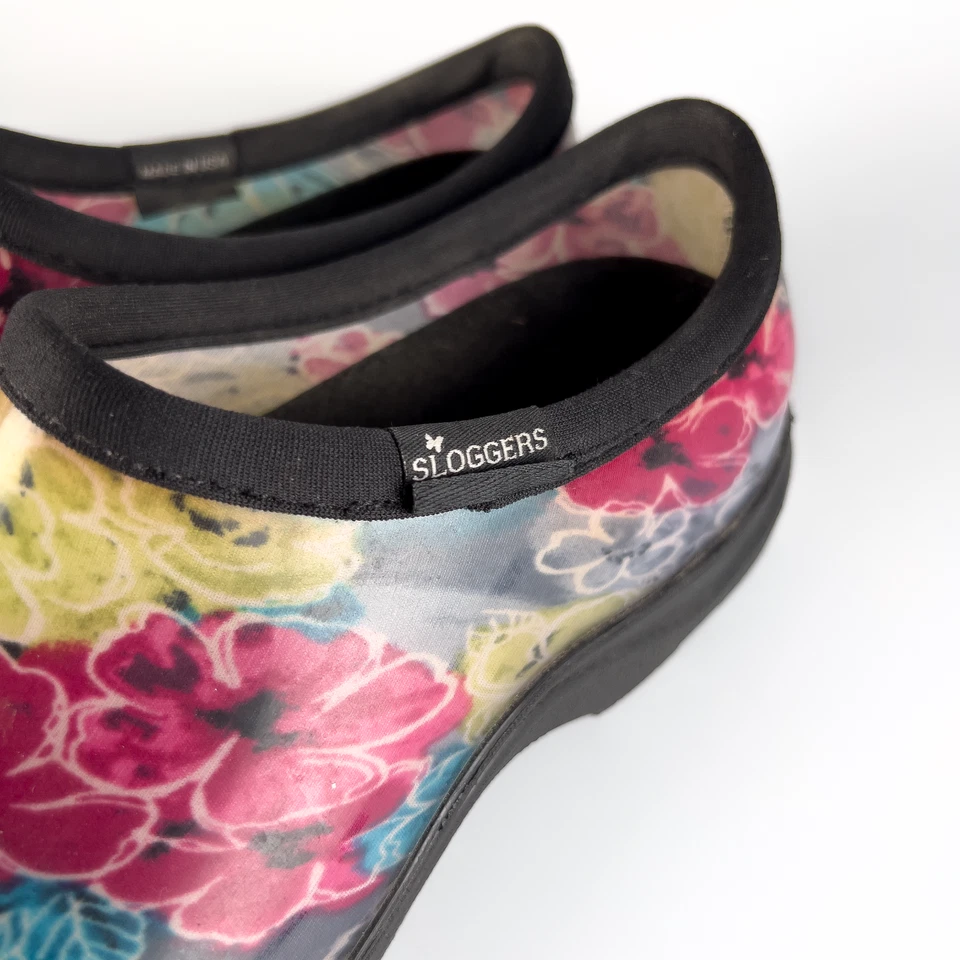 Sloggers Arco Iris Floral Jardín Impermeable Sin Cordones Botánicos Para Mujer Talla 8 Foto 4 de 4