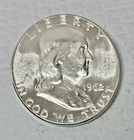 1962-D Silver Ben Franklin Half Dollar, Brilliant Uncirculated