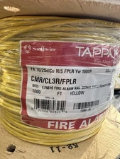 16/2 Fire Alarm And Signal Wire Cable 16 AWG FPLR, Yellow, 1000ft