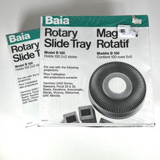 Baia B100 Rotary Slide Tray Projection Holds 100 2x2 Slides