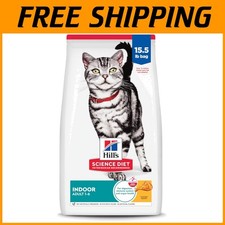 Indoor Adult Dry Cat Food, Chicken Recipe, 15.5 lb Bag 7.47 per pound