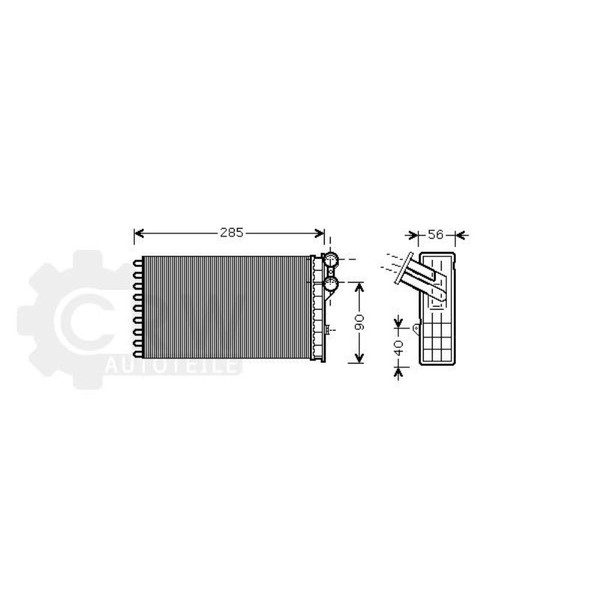 WäRmetauscher Innenraumheizung FüR Peugeot 307 CC 1.6 16V Bj.05-14-image