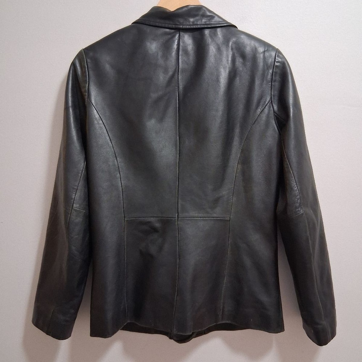 Wilsons Leather Pelle Studio Vintage Y2K Black Blazer Style Jacket