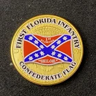 Colorized Kennedy JKF Half Dollar Civil War First Florida Infantry Free Shipping