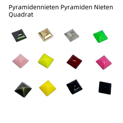 Pyramiden Nieten Quadrat Ziernieten Schraubnieten Gothic DIY Pyramidennieten