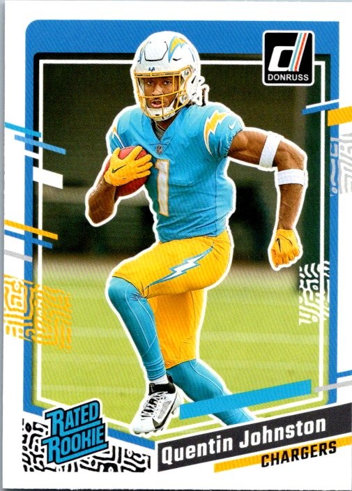 Quentin Johnston 2023 Donruss #353 Rookie Los Angeles Chargers