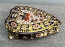 Royal Crown Derby Large Heart Shaped Trinket Box