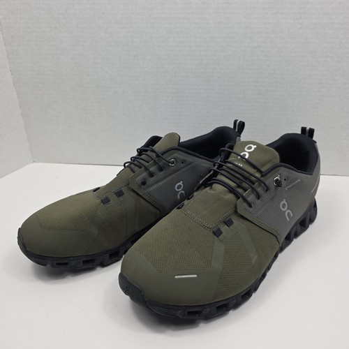 On Cloud 5 Men's 13 Running Shoes, Waterproof, Olive Green / Black, Pre-Owned - Picture 2 of 7