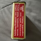 Schilling Cayenne Pure Red Pepper 2 oz 1958 Collectible Advertising Tin — photo 4