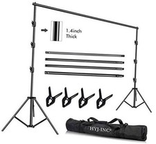 10 x 10Ft Photo Video Studio Heavy Duty Adjustable Muslin Backdrop Stand