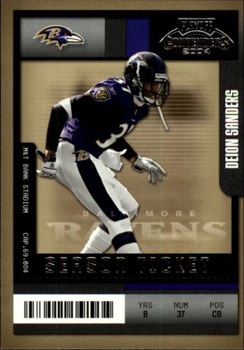 Deion Sanders #54 2004 Playoff Contenders card