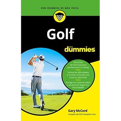 Golf para Dummies - Spanish Language Paperback NEW Gary McCord 2019