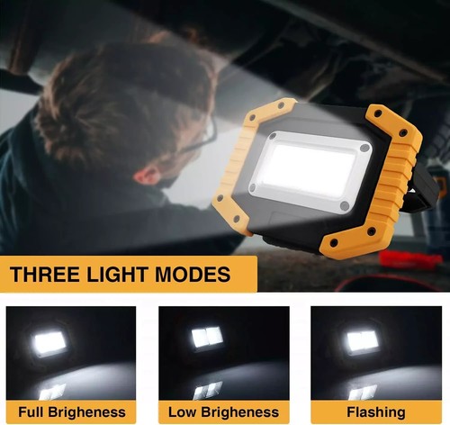Lamparas de trabajo recargable lampara de mano recargables impermeable Led 2 PCS - Picture 5 of 8