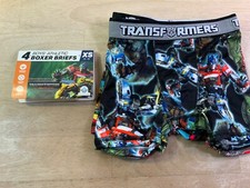 New Boy's Transformers Boxer Briefs Set of 4 --AWESOME LOOKING   U Pick 