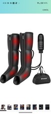 EaseZen Air Compression Leg Massager with Heat for Circulation