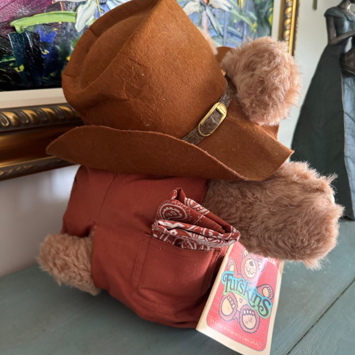 Rare Autographed Vintage Furskins Dudley Plush Bear Xavier Roberts