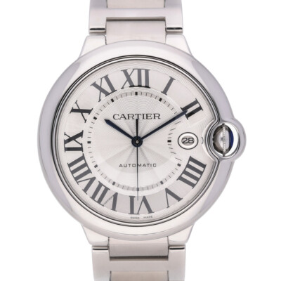 Cartier Ballon Bleu 42Mm 3001 with 42mm Steel case and Silver dial