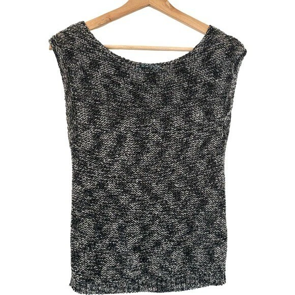 Top tejido metálico estático ALICE + OLIVIA en negro talla S Foto 2 de 4