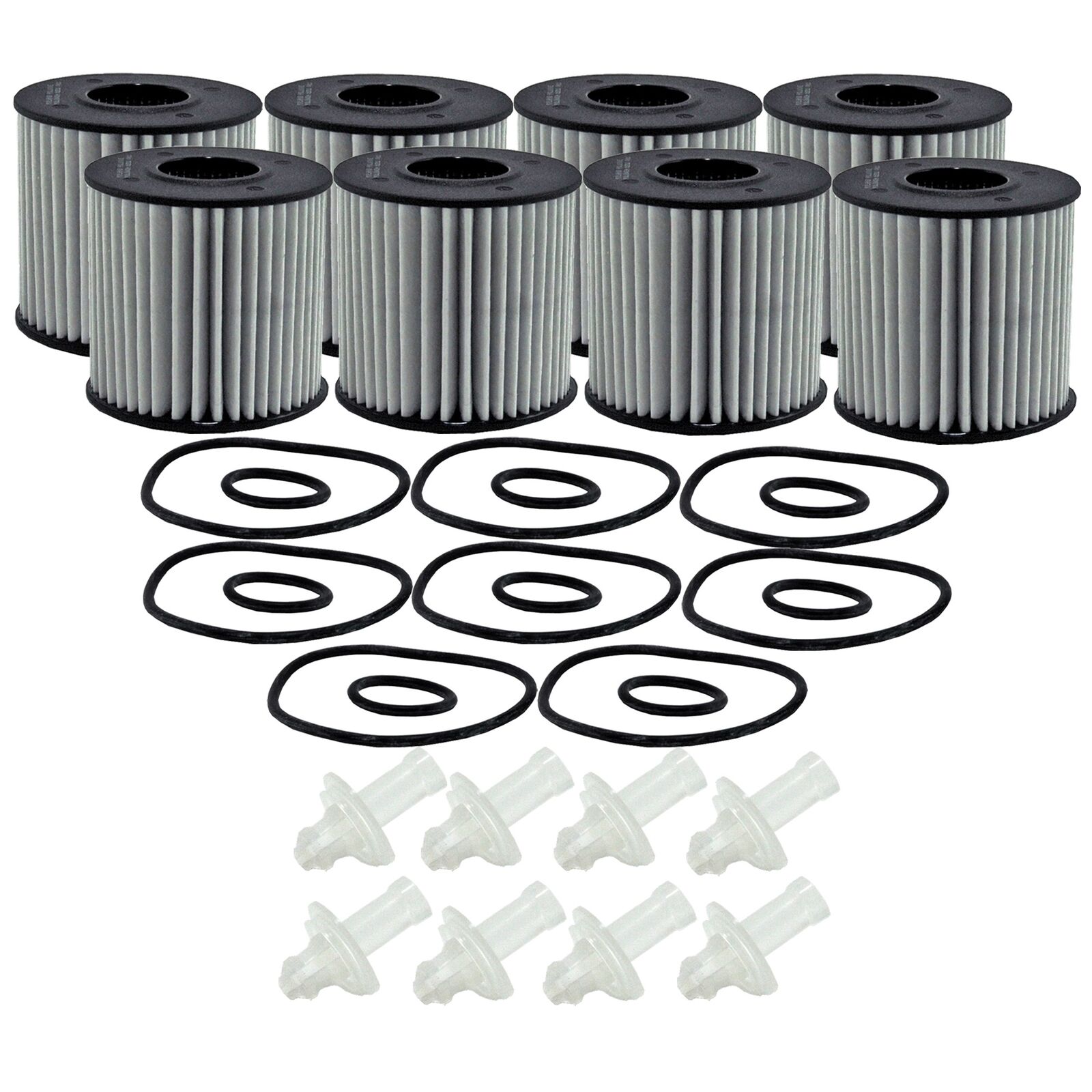 Wix XP Set of 8 Engine Motor Oil Filters (Metal Free) For Lexus Scion Toyota