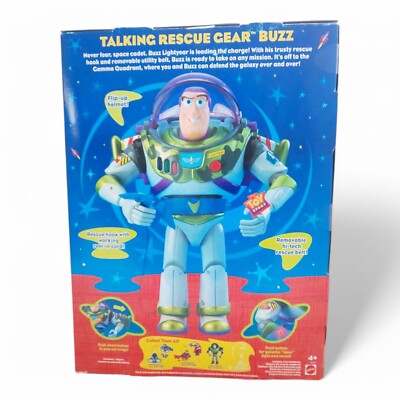 Disney Toy Story 2 Talking Rescue Gear BUZZ LIGHTYEAR Figure Pixar