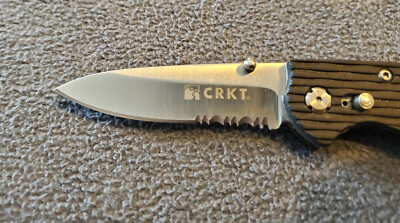 Rare Dicontinued CRKT Lake 111 Folding Pocket Knife 7254Z Safety