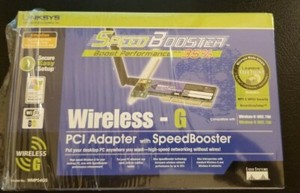 New Opened Box, LINKSYS WMP54GS Speed Booster Wireless-G PCI Adapter 2.4 GHZ